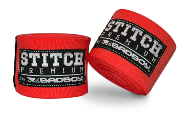 Bad Boy Stitch Premium Hand Wraps 5 m Stretch - Rode