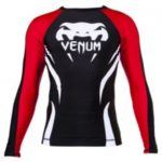 VENUM "ELECTRON 2.0" RASHGUARD - BLACK - LONG SLEEVES